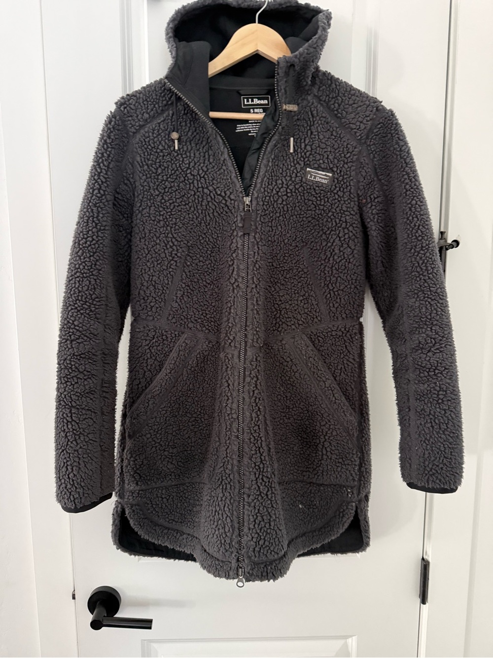 LL BEAN mountain pile fleece coat